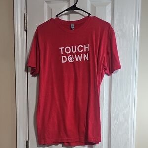 Chick-fil-A Red Touch Down Tee Shirt Medium